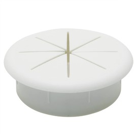 HJ Garden 1PC 50mm Desk Cord Grommets Flexible Cable Wire Hole Cover Set Wire Organizer for Office Home PC Desk,White