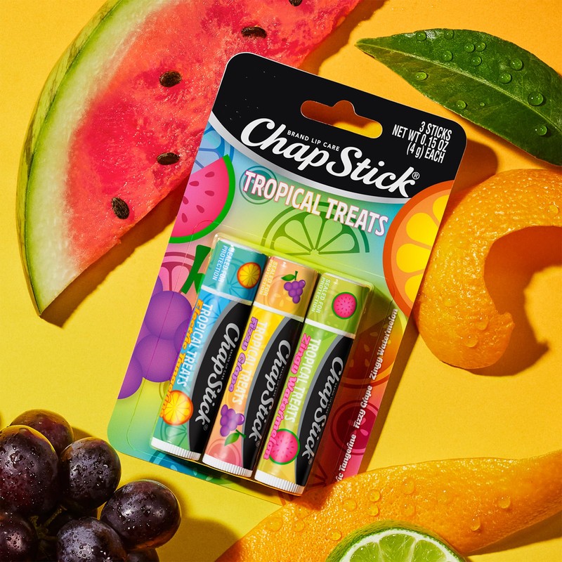 ChapStick Lip Care, Tropical Treats Collection (6 Sticks) – Electric