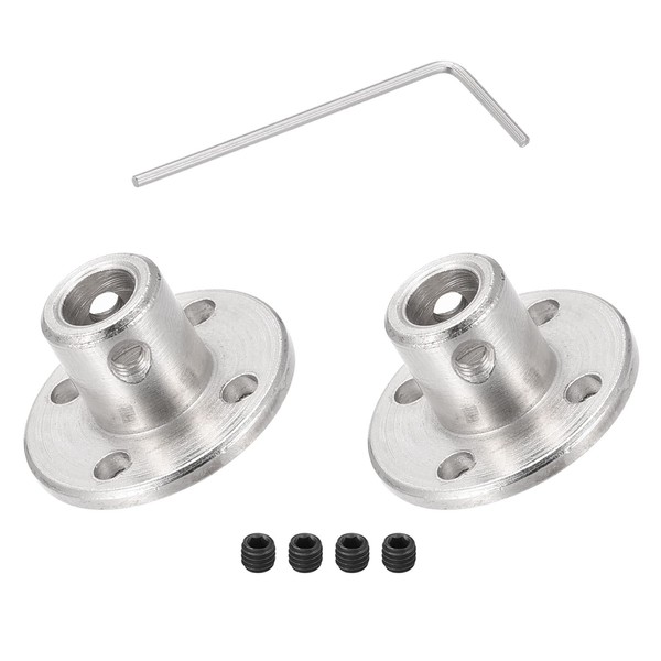 DMiotech 2pcs 6mm Flange Shaft Fitting Rigid Guide Shaft Coupler