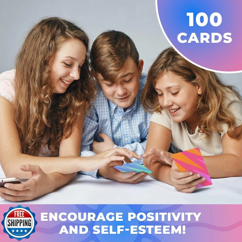 QUOKKA Affirmation Cards for Kids - Anxiety Relief Items Meditation