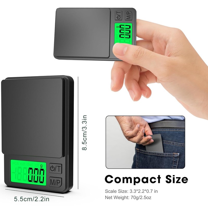 Precision Scales, 1000g/0.01g Digital Precision Scale, Precision Mini Kitchen Scale,
