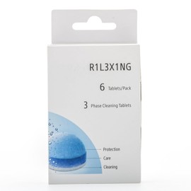 R1L3X1NG Cleaning Tablets for Espresso Machine, Replacement for Jura 3-Phase Descaling tablets 6 Count (Pack of 2)