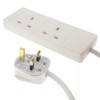 kenable 2 Gang Way UK 13A Trailing Socket Mains Power