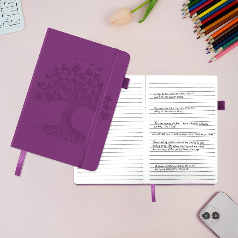 Dzhzal Tree of Life Lined Diary A5 Lined 120gsm Thick