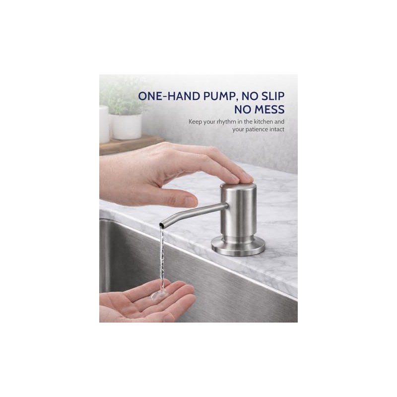 LUFEIDRA Kitchen Faucet with Pull Down Sprayer and Soap Dispenser,
