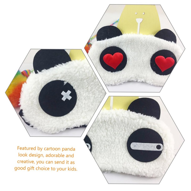 TOVINANNA 10Pcs Sleep Masks Adorable Panda Eye Covers Comfortable Light