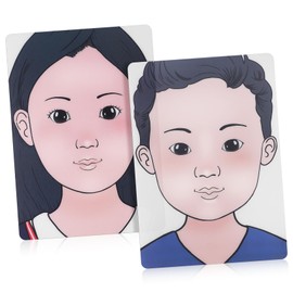 NUOBESTY Face Painting Board Washable Makeup 1 Set Face Paint for Boys and Girls Girls Boys Practice