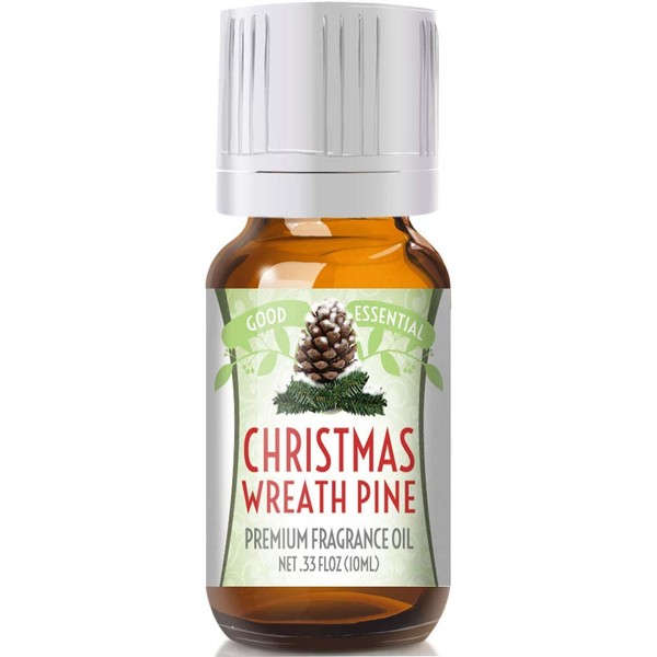 Christmas Wreath Scented Oil by Good Essential (Premium Grade Fragrance Oil) - Perfect for Aromatherapy, Soaps, Candles, Slime, Lotions, and More!