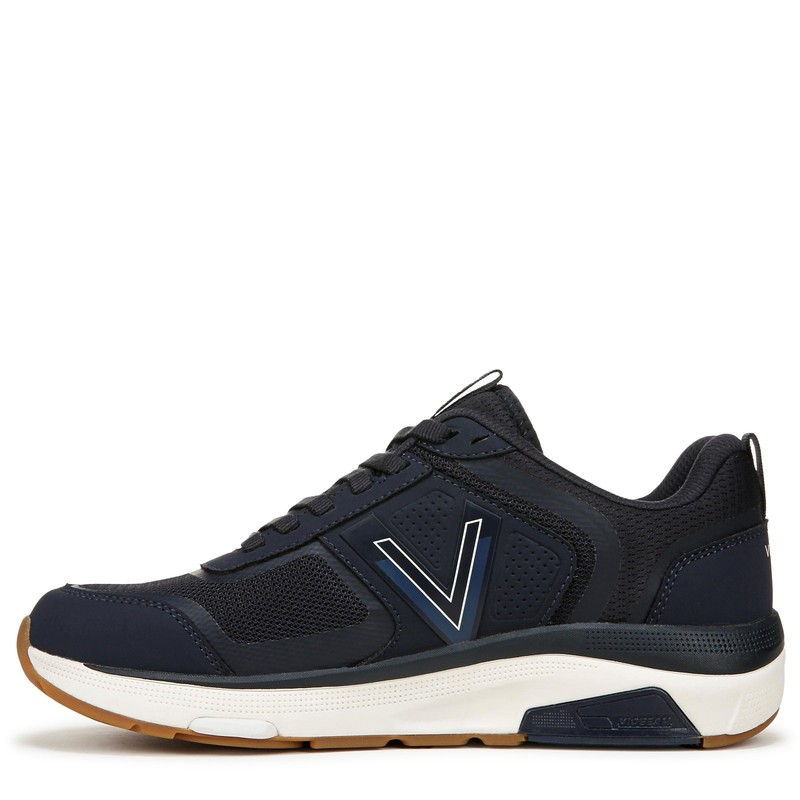 VIONIC Women's Walk Strider 001 Oxfords, Navy Blue Mesh Synthetic,