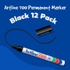 Artline 700 Permanent Markers | Durable Aluminum Barrel | Low