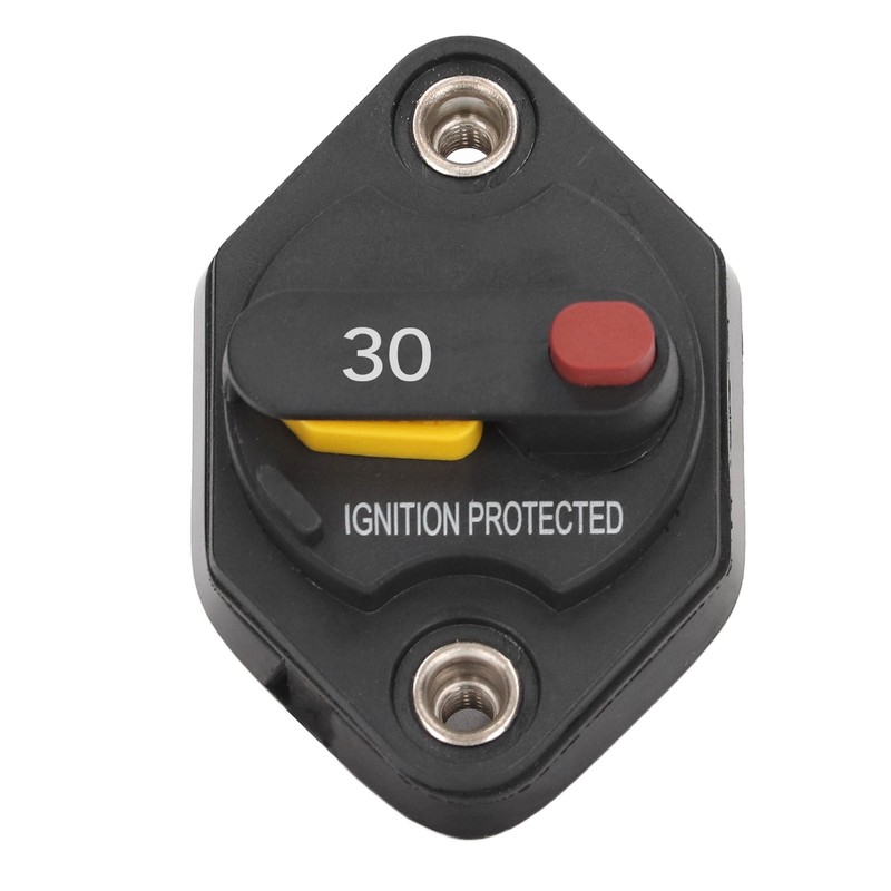 Circuit Breaker Fuse Overcurrent Protector Waterproof with Manual Reset Button