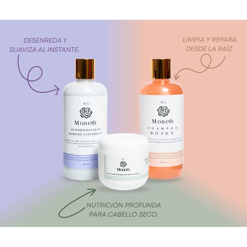 Moneth | Shampoo | Crecimiento Acelerado | Vitaminas para tu