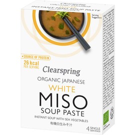 Clearspring Organic Instant Sweet White Miso Paste 60 g (Pack of 4)