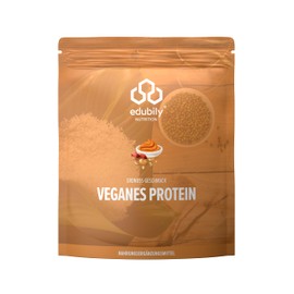 edubily nutrition® Vegan Protein Powder • With Rice Protein and Pea Protein Powder • High Protein Content • No Sugar • With Stevia • Protein Powder Tested for Heavy Metals • 750 g (Peanut Butter)