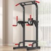 SogesPower Power Tower Pull Up Dip Stand Multi-Function Adjustable Height