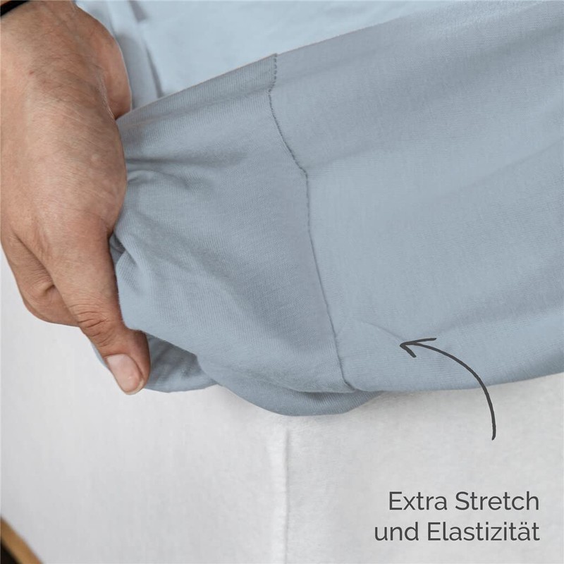 Walra Fitted Sheet 90 x 200 cm Jersey, 100% Cotton