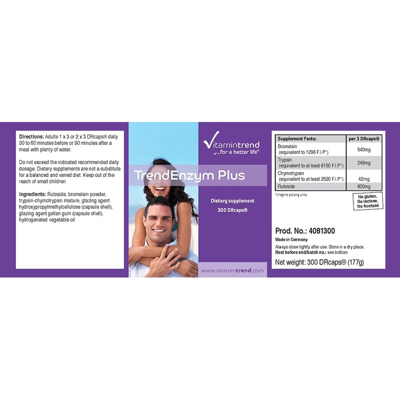 Vitamintrend - Trend Enzyme Plus - ! Bulk Pack for