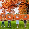 Fall Pumpkin Train Shaped Photo Prop Selfie Frame Large Pumpkin
