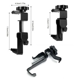 Paifeancodill 6Pack Brick Clips Hanger Hooks,Heavy Duty Stainless Steel Hooks,Mount on Without Drilling,Adjustable Stainless Steel Wall Clips for Hanging Outdoor Pictures No Need to Drill Nails Screws