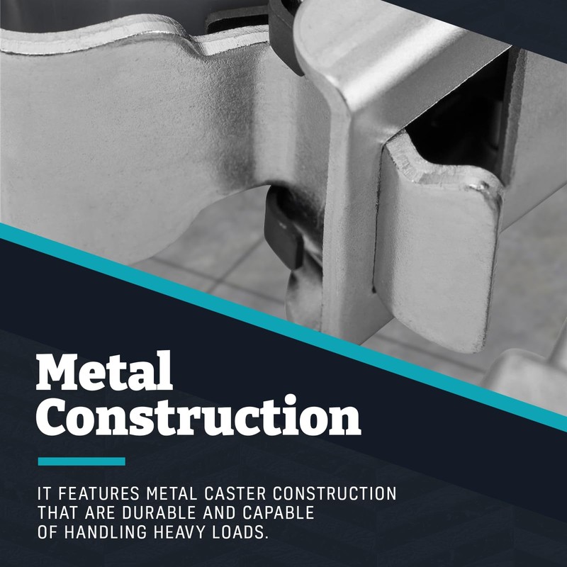 Flashpoint Wheel Set with Brakes for 25x25mm Square Light Stand