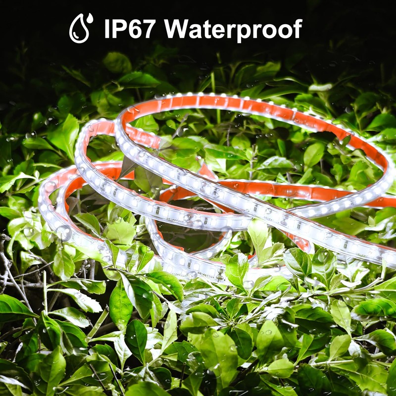 echosari 65.6Ft LED Strip Lights, 6000K Ultra-Bright Strip Lights with