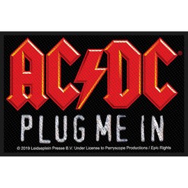 AC/DC Patch Plug Me In 10 x 6.5 cm