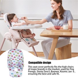 Toveival High Chair Cushion, High Chair Cover for Baby, Seat Cushion Breathable Pad, High Chair Seat Cover, Oxford Cloth Soft Padding High Chair Covers for Siesta Zero3,Baoneo,Kosmic Jan (C)