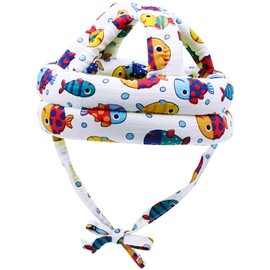 Baby Head Protector Helmet Cap & Knee Pads for Crawling Walking, Toddler No Bump Head Cushion Adjustable Protective Hat for 1 Year Old 6-12 Month