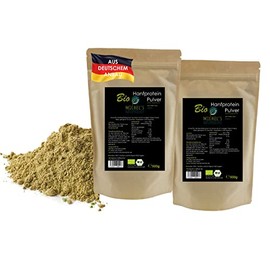 MichelÂ´s Naturprodukte - BIO Hanfprotein aus Deutschem Anbau, 50% Proteingehalt, 1kg (2x500g), Veganes Hanfproteinpulver ohne Zusatzstoffe, Rein Pflanzliches EiweiÃpulver aus Hanfsamen, Hanfpulver