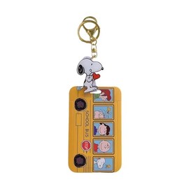 Snoopy Charlie Brown ID Card Holder, Vertical ID Card Case, Cute Name Holder, Employee ID Card Case, Waterproof, Vertical, Business Card, Business Card, Commuting to Work or School, Unisex (Color: A)