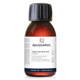 Naissance Apricot Kernel Oil (No. 204) - 100ml - Natural Moisturiser for Skin, Face, Beard, Nails, Hair, Body, Scalp - Massage, Aromatherapy, DIY Beauty, Conditioner