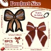 Bow Iron on Patch 3x2.8 in Shiny Embroidery Cute Applique