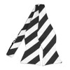 tiemart Striped Self-Tie Bow Tie (Black and White)