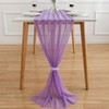 AOKSUNOVA Sheer Chiffon Table Runner for Rustic Boho Wedding Party