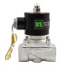 U.S. Solid Stainless Steel Electric Solenoid Valve 110VAC Normally Closed