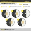 Sterling MLB325N 3 Lever Bathroom Sashlock 2.5-inch/65mm - Nickel