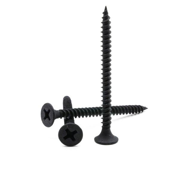 Hippo Hardware (4.2mm X 65mm) Drywall Plasterboard Screws Black Bugle
