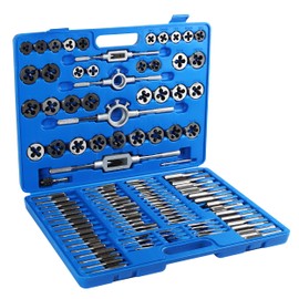 ABN Large Tap and Die Set Metric - 110 Piece Bolt and Pipe Tap Sets for Threading