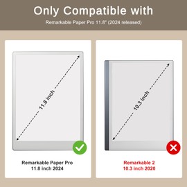 CoBak Case for Remarkable Paper Pro-with Pen Holder, Nib Storage, Ergonomic Design for Enhanced Writing Comfort - The Perfect Choice for Remarkable Paper Pro Case with Pen Holder(Black)