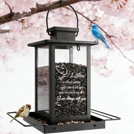 Memorial Bird Feeders for Outdoors, Sympathy Gifts for Loss of Loved One Dad Mom, Remembrance Condolences Bereavement Funeral Gift Idea, Grief Home Decor Sorry Loss Outside Garden