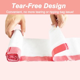 20l Bin Bags - 100 Bags, Drawstring Bin Liner Tie Handle Swing. Biodegradable Rubbish Trash Garbage Food Waste Bags, KITBEST Small Recycle Caddy Pedal Liner, Compostable, Tear-Free, White (50x60cm)