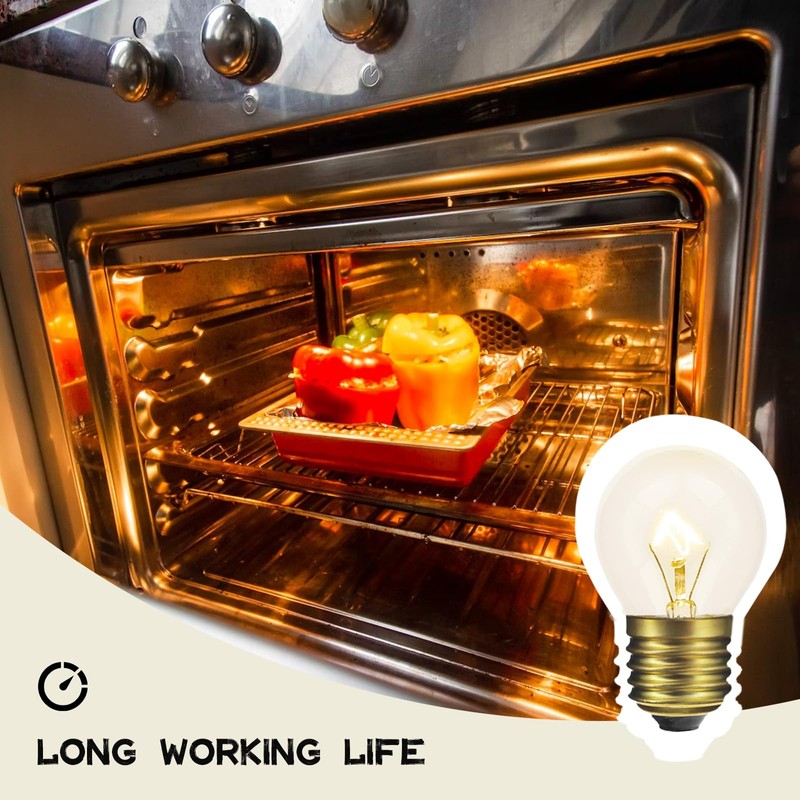 Jslinter 40 Watt Appliance Oven Light Bulb, High Temp, 120V
