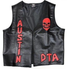 EWS Stone Cold Steve Austin DTA Don't Trust Anybody Red Logo Replica Vest - L