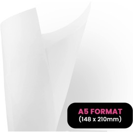 Netuno 50x Vellum Paper A5 148x210mm 5.83x8.27 inches 90gsm Golden Star tracing Paper semi-Transparent for transferring Printing Invitations Sketches Drawings Calligraphy Photo Overlays Animation DIY