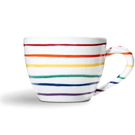 GMUNDNER KERAMIK Maxima Teacup (0.4L) Rainbow Tableware, Handmade in Austria