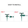 Yard Sprinkler, 360° Rotating Lawn Sprinkler with Up to 3,000