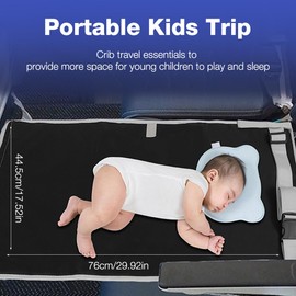 Mineup Children's Aeroplane Footrest, Aeroplane Seat Extension, Children, Footrest Plane, Foldable Adjustable Cot Plane, Children's Bed for Short Distance Air Travel