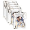 Langdon House 4x6 Picture Frames (Distressed White, 6 Pack) Farmhouse