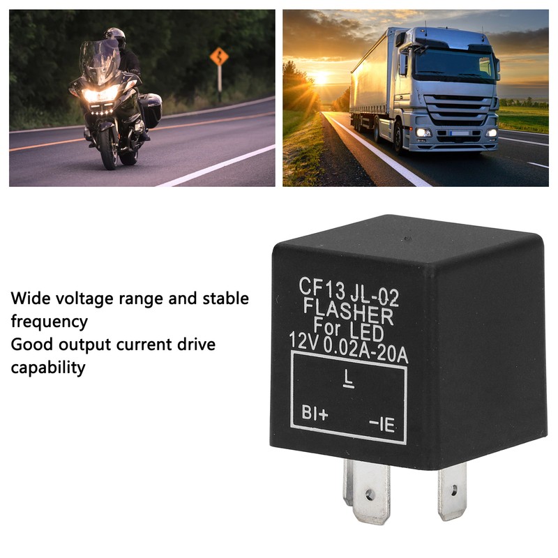 3 Pin Electronic Flasher Relay LED Turn Signal Light Control