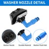 ACROPIX Headlight Washer Nozzle Headlight Headlamp Washer Nozzle Jet Sprayer